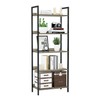 NUMENN Bookshelf, 5 Tier Bookshelves, Home Office Bookcase Shelf Storage
