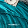 EHEYCIGA Fleece Blanket Teal Throws for Sofas Fluffy Warm Soft