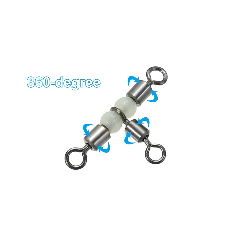 PATIKIL 20 Pack 3-Way Swivel 0.9x0.5 Inch Cross Line T-Turn