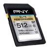 PNY 512GB Elite Performance Class 10 U3 SDXC Flash Memory