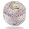 Variegated Pastels - Yarn Art Tulip Size 10 Microfiber Thread