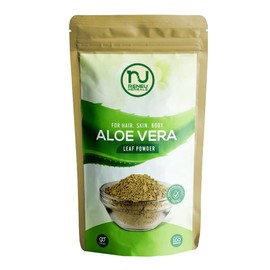 Reneu Herbals Aloe Vera Powder Organic | Herbal Powder Hair | Herbal Powder Skin I For Frizz Dry Dull Hair I For Glowing Fresh Hydrated Skin - 100 GM
