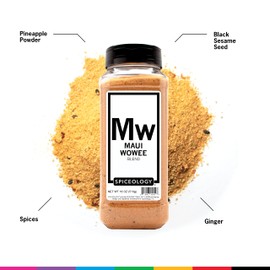 Spiceology - Maui Wowee - Hawaiian Teriyaki Seasoning - Hawaiian BBQ Rub Spices and Seasonings - Add Flavor to Chicken, Ramen, Salmon, Pork, Tofu, Shrimp, Bacon, Steak - 18 Ounces