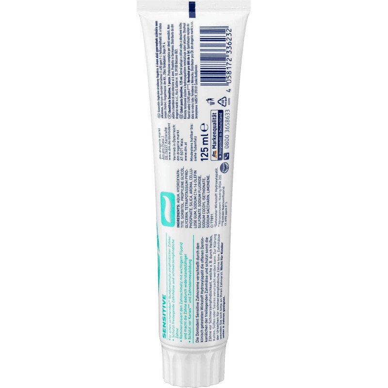 DONTODENT Toothpaste Sensitive 1 x 125 ml