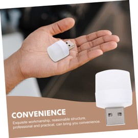 HOMSFOU 10 Stück USB Nachtlicht USB Atmosphärenlichter Auto LED Leuchten Innenraum Monitor Lichtleiste USB Laptop Auto Schreibtisch USB Adapter Tisch Mit Tragbarem USB