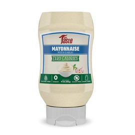 Mrs Taste Sugar Free Mayo with Garlic, Zero Calories, Zero Sodium, Zero Sugar, High Fiber, Keto Friendly, Paleo Friendly, Condiments and Sauces (11 oz, Mayo with Garlic)