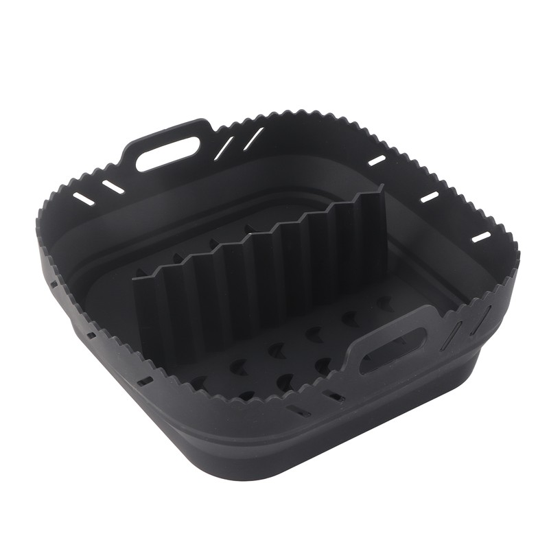 Square Air Fryer Silicone Baking Pan with Silicone Mat Air