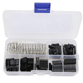 Conectores Macho Hembra 310 Piezas 2.54mm Paso 1/2/3/4/5/6/8 Pines Jumper Cable Encabezado Kit