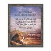 Be Strong and Courageous Lion Picture Frame, Religious Wall Decor,