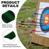 sourcing map Arrow Vanes Arrow Fletching 4" Shield Shape Turkey