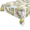 Beautex Oilcloth Tablecloth Olive Square 140 x 100 cm Washable