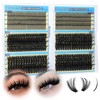 Lash Clusters 100D+160D+180D+200D Spikes Lash Individuals Manga Eyelash Clusters Long