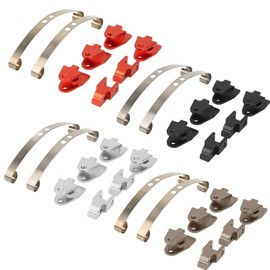 Tbest RC Shock Absorber, Aluminium Alloy Shock Absorber for WPL B4 24 1/16 RC Car (Titanium Colour)