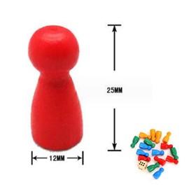 Colourful Halma Gel, Wooden Dolls Toy Figures, Toy Figures for Board Games, Colourful Toy Figures, Wooden Toy Figures for Board Games, 16 Pieces Wooden Halma Gel and 2 Pieces Wooden Dice