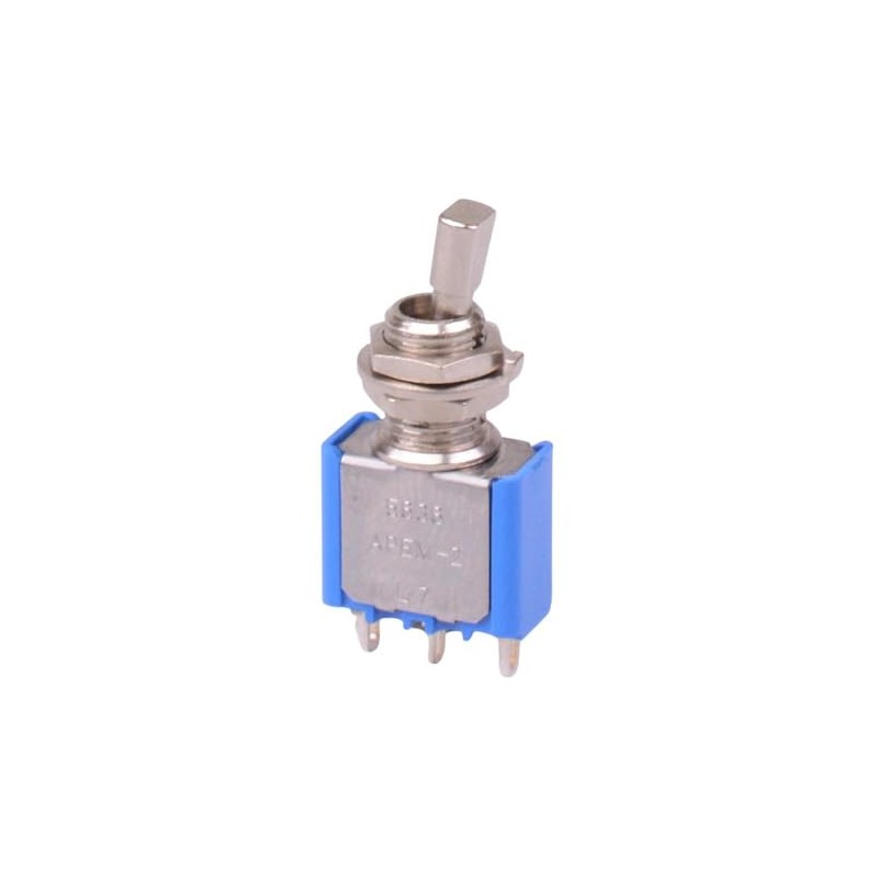 5636A-12 APEM Short Flat Lever On-On Miniature Toggle Switch SPDT