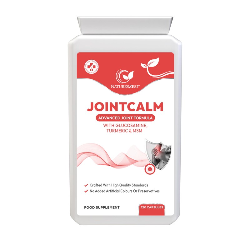 Natures Zest JointCalm Vegan Glucosamine Supplement with Turmeric, MSM &