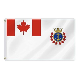 RaymNord 3×5 FT Ensign of the Royal Canadian Sea Cadets Flag, Red and White, Double Sided, Foldable, 150D Polyester, 3×5 FT