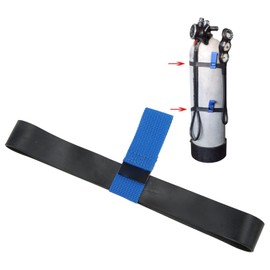 HERCHR Rubber Tank Hose Retainer Band, Diving Retainer Band Multipurpose Diving Tank Cylinder Strap for Diving Rubber Bands Elastic Strap Bands Snorkeling Diving Retainers Band Strap (Blue)
