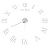 DIY Wall Clock Roman Numerals Frameless Mirror Surface Wall Clock