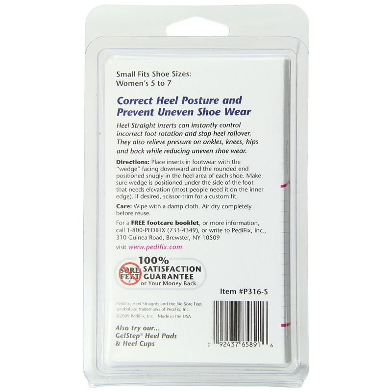 PediFix Heel Straights Small 1 Pair per Pack