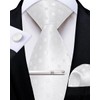 DiBanGu Silk Necktie, Wedding, Pocket Square, Tie Clip, Cufflinks Set,