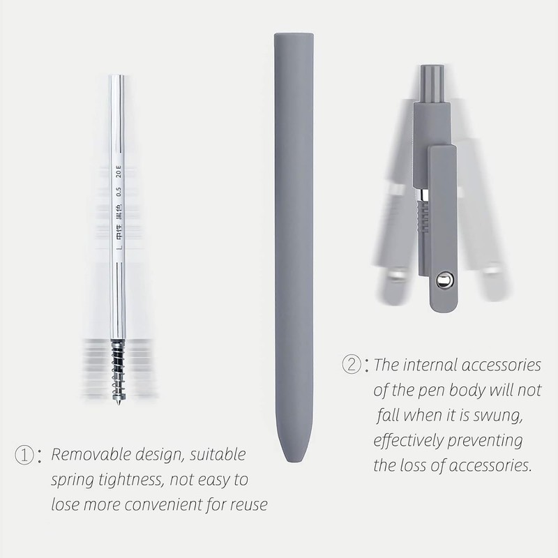 KAPASKI Gel Pens, 5 Pcs 0.5mm Japanese Black Ink Pens