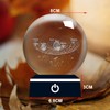 ALEENFOON 3D Solar System Crystal Ball with LED Colourful Night