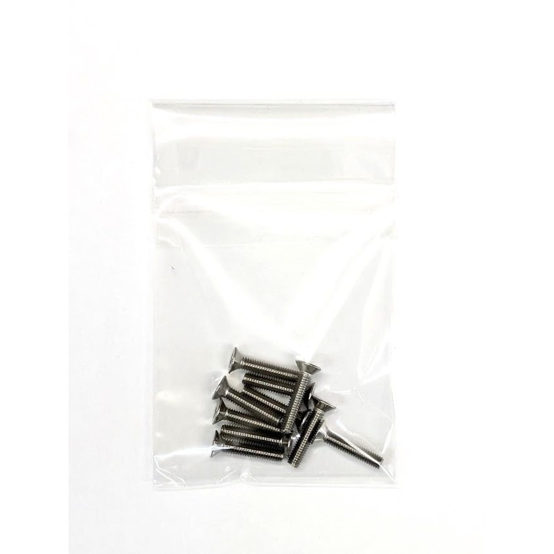 M3 x 15 Stainless Steel Countersunk Head Machine Screws (10