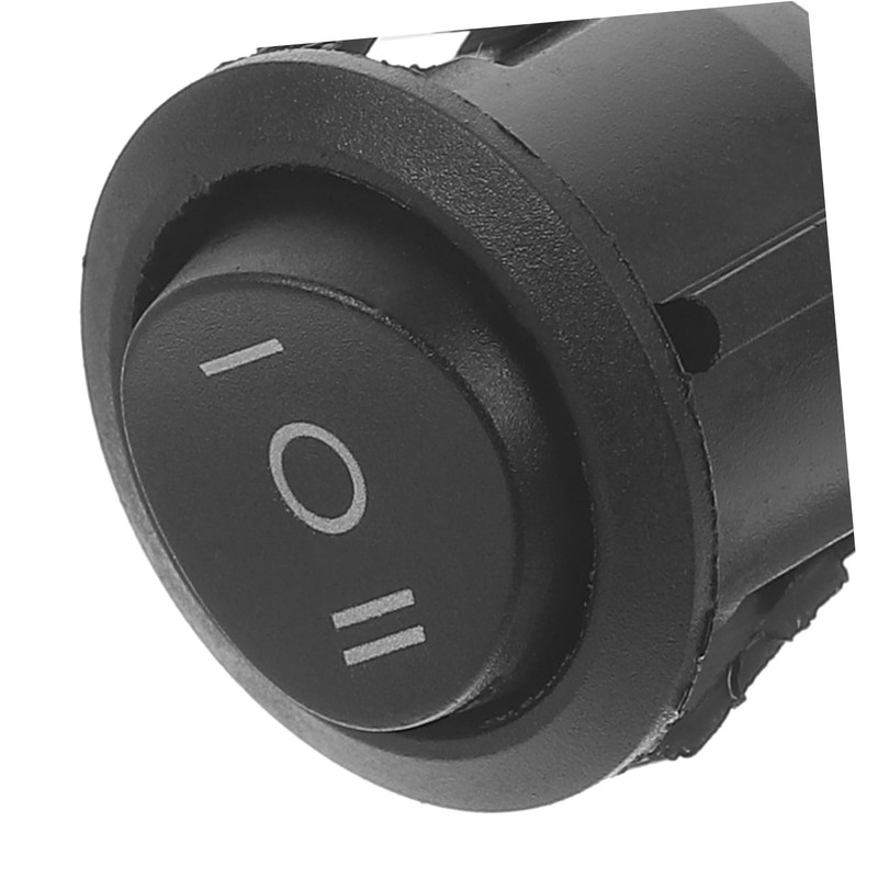 OUNONA Round Rocker Switches Car Push Button Toggle Switch with