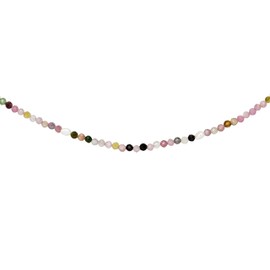 Jobo Freshwater Pearl and Tourmaline Necklace of 46cm, Metal, Pearl, tourmaline