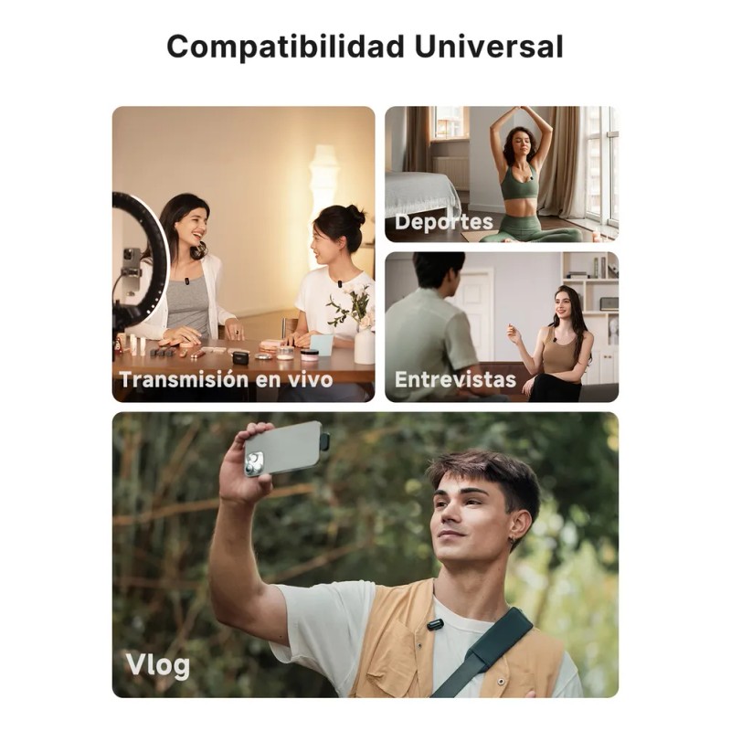 Maono Micrófono Inalámbrico Solapa Para Android Pc,2 Micrófonos Lavalier Usb-c