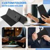 Henoyso 50 Pcs Black 4 x 9 Inch Mini Presentation
