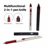 16pcs 2-in-1 Multifunctional Gel pen Knife, Retractable Blade and Pen,Safety