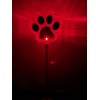 JAYXC HOME Set of 2 Clear Acrylic Dog Paw Solar