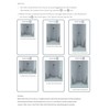 Shower Wall Wedge Profile Gradient Profile Walk-in Shower Brushed 12