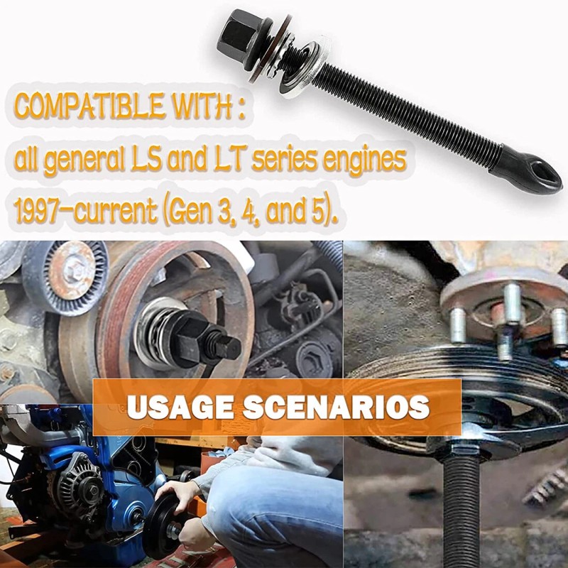 For GM LS LT Harmonic Balancer Installation Tool For Chevy