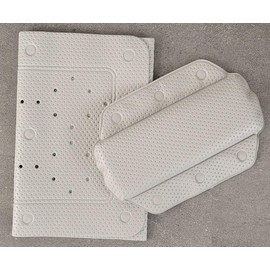 Kleine Wolke Calypso Bathtub Liner, PVC, Platinum, 36 x 92 x 1 cm