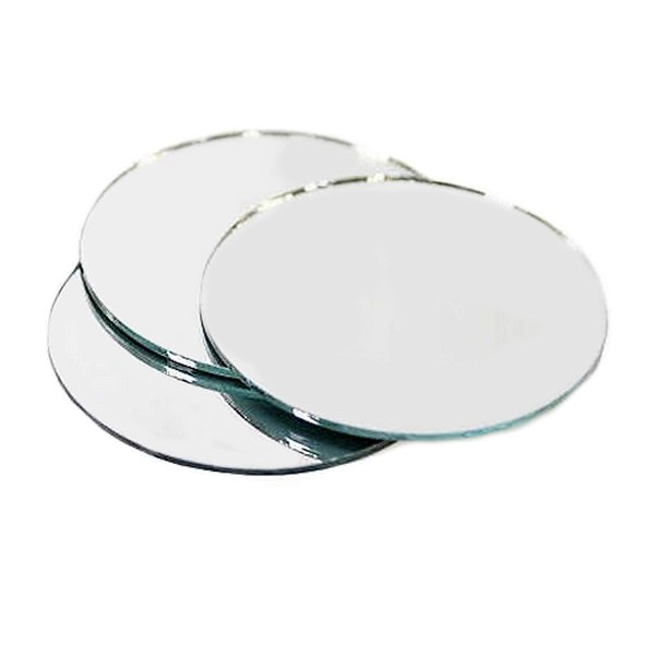 4" Diameter Round Mirror For Favors Arts and Crafts 6 Pcs