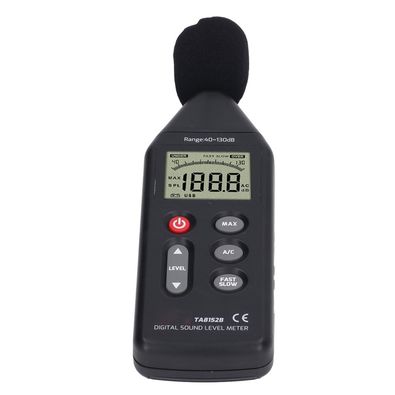 Noise Tester Sound Level Meter High Accuracy Large LCD Screen