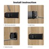 Mechanical Password Combination Rotary Hasp Latch Locks, Keyless Door Security