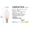 OPALRAY DC 12V-24V Power Input LED Candelabra Bulb, 6W Dimmable