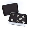Paladin Roleplaying Silver Metal DND Dice - Full Polyhedral Set