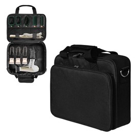 Horsande Hairdressing Bag Empty, Hairdresser Case for Barber Accessories, Hairdressing Bag Tool Bag, Hairdresser Bag for Salon Accessories, Barber Travel Bag, Black