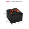 VGOODALL 10PCS Gift Candy Boxes, Black Treat Box with Ribbon