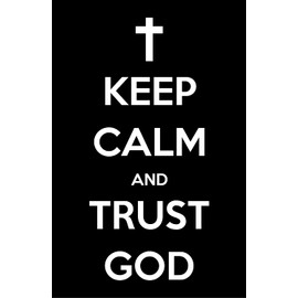 Damdekoli Trust God Poster - Jesus Christian (18 x 24 Inches)