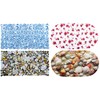 Brandseller Bath Mat Shower Mat with 4 Print Designs Pink, Shells