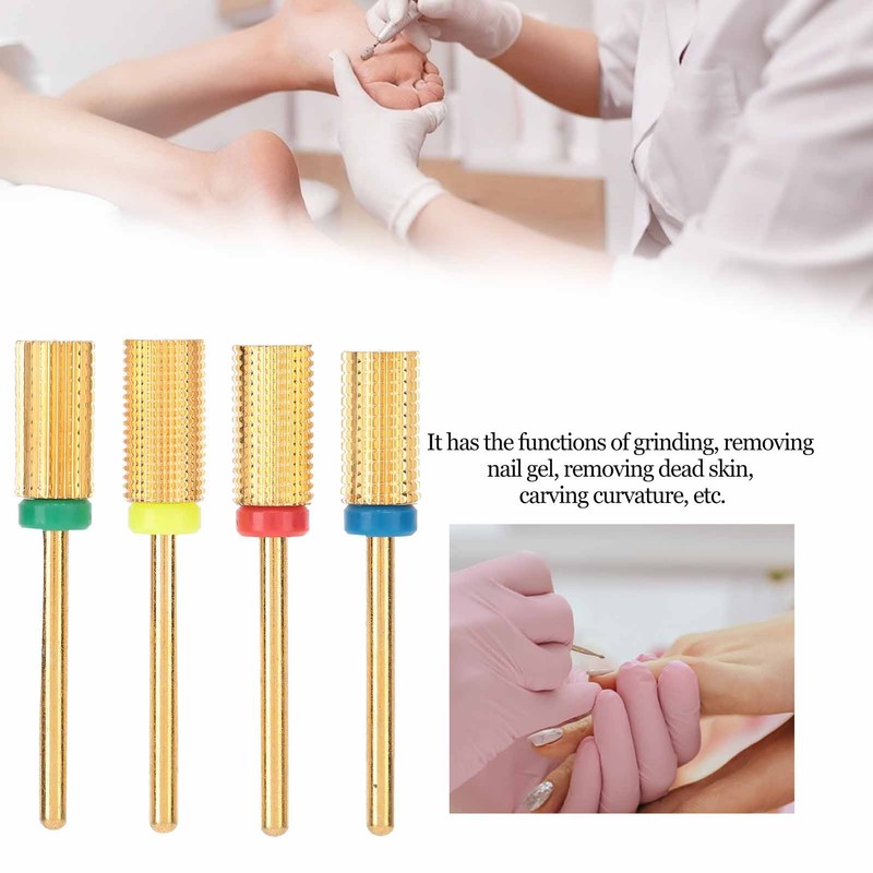 4pcs Nail Art Manicure Drill Bits Electric Grinding Machine Tool