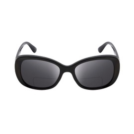 Calabria Sophia Polarized BiFocal Reading Sunglasses +1.00 Black/Grey Women Trendy Sunnies Chic Ladies Bi-Focal Sun Glasses