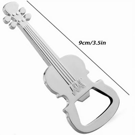 Musician Guitar Silver Bottle Opener