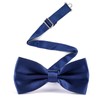 Medsuo Adjustable Bowtie, Men BowtiePre-Tied Bow Tie for Parties (Navy